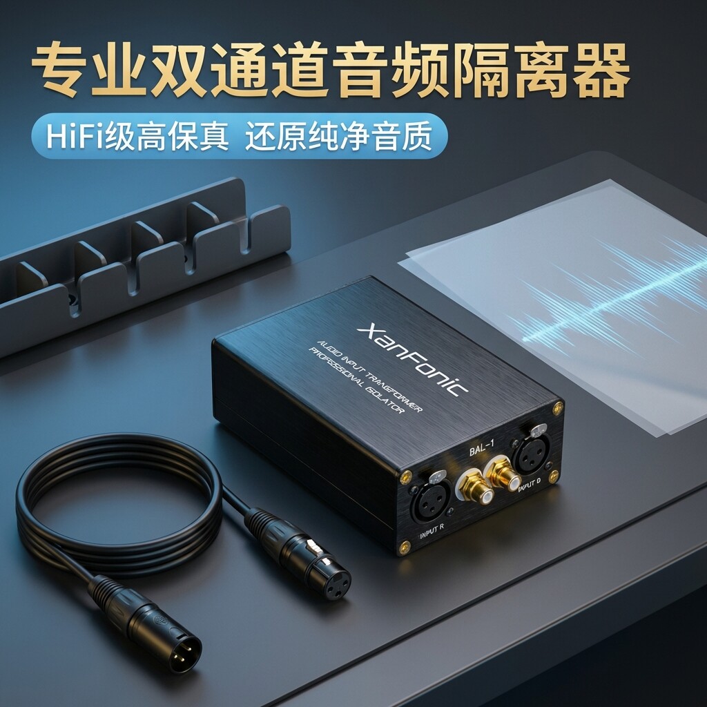 Audio Music Isolator - محول صوتي عازل ومضخم للصوت، يحسن