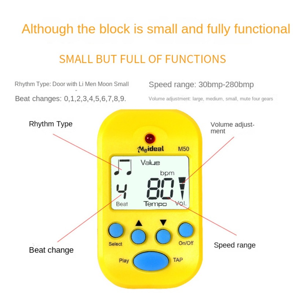 Metronome Digital - مترونوم رقمي صغير بشاشة LCD مع