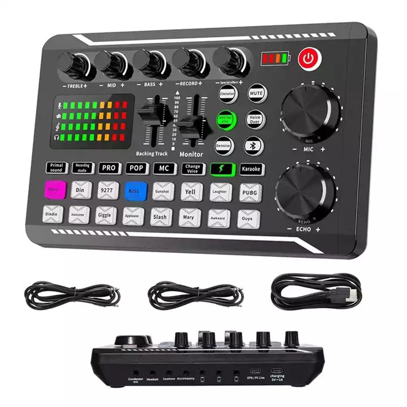 Audio Music Tiktok - F998 بطاقة الصوت الحية موالف الصوت