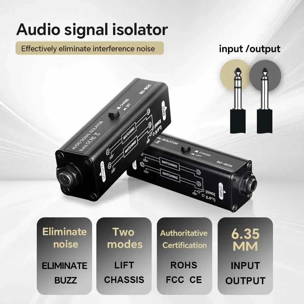 Audio Music Isolator - جهاز عزل حلقة الأرضية المحمول بمنفذ