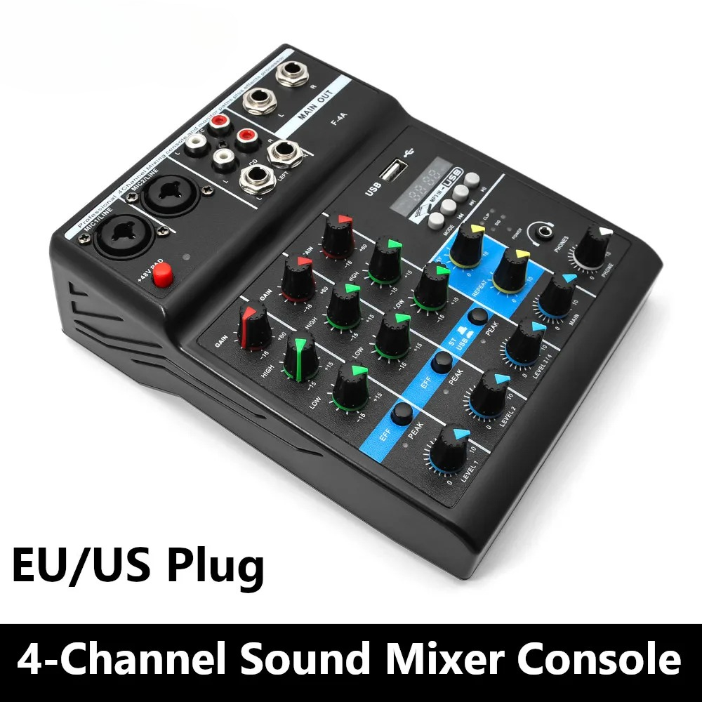 خلاط صوت احترافي بـ 4 قنوات، ك - مراجعة Audio Mixer 4 Channel وسعره