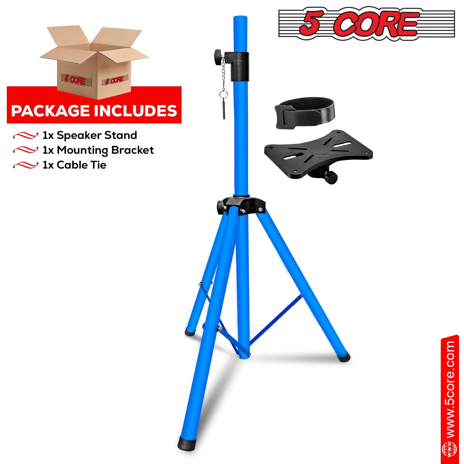 حامل سماعات بخمسة أذرع قابل لت - مراجعة Speaker Stand Tripod وسعره