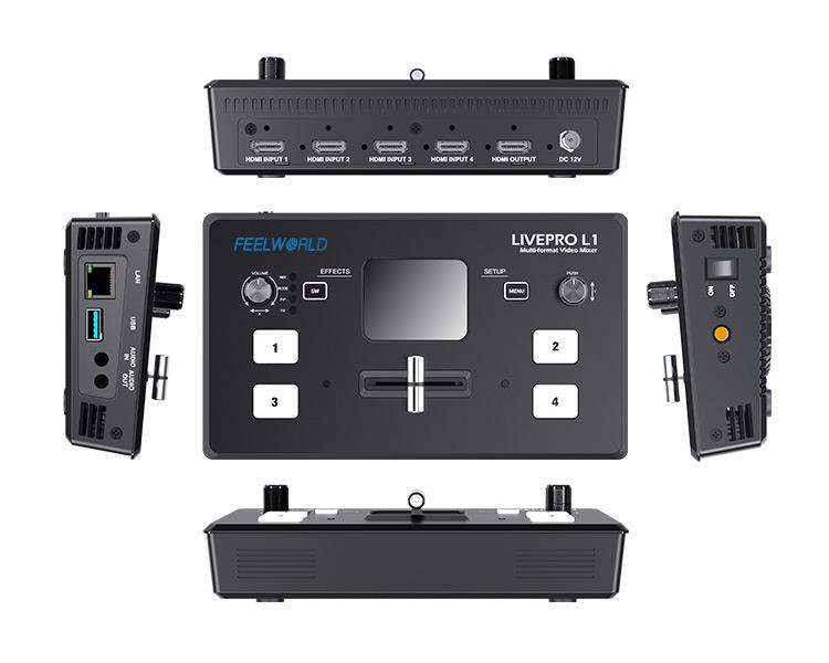 جهاز FEELWORLD LIVEPRO L1 V1 م - مراجعة Audio Mixer 4 Channel وسعره