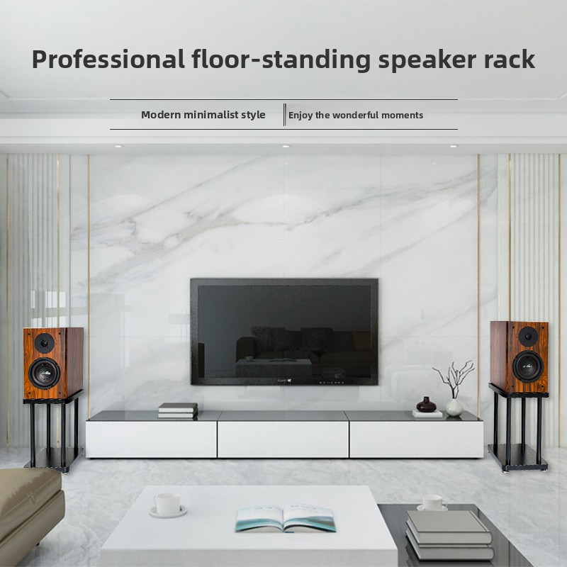 حامل سماعات مكتبي بقاعدة ثلاثي - مراجعة Speaker Stand Tripod وسعره