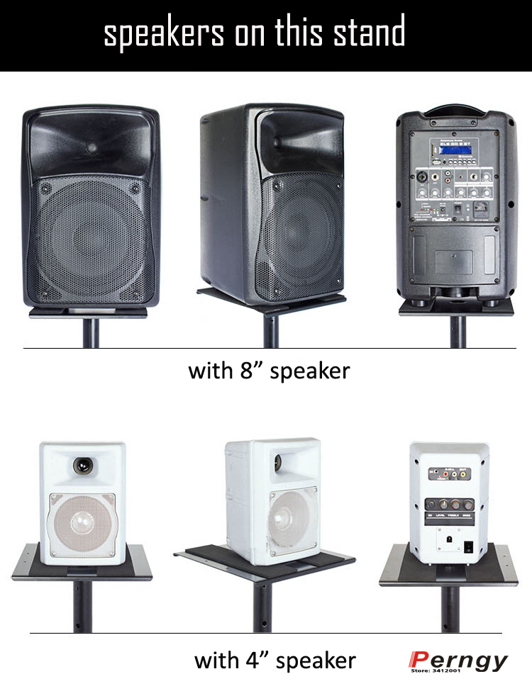 (زوج واحد = قطعتان) حامل أرضي  - مراجعة Speaker Stand Tripod وسعره