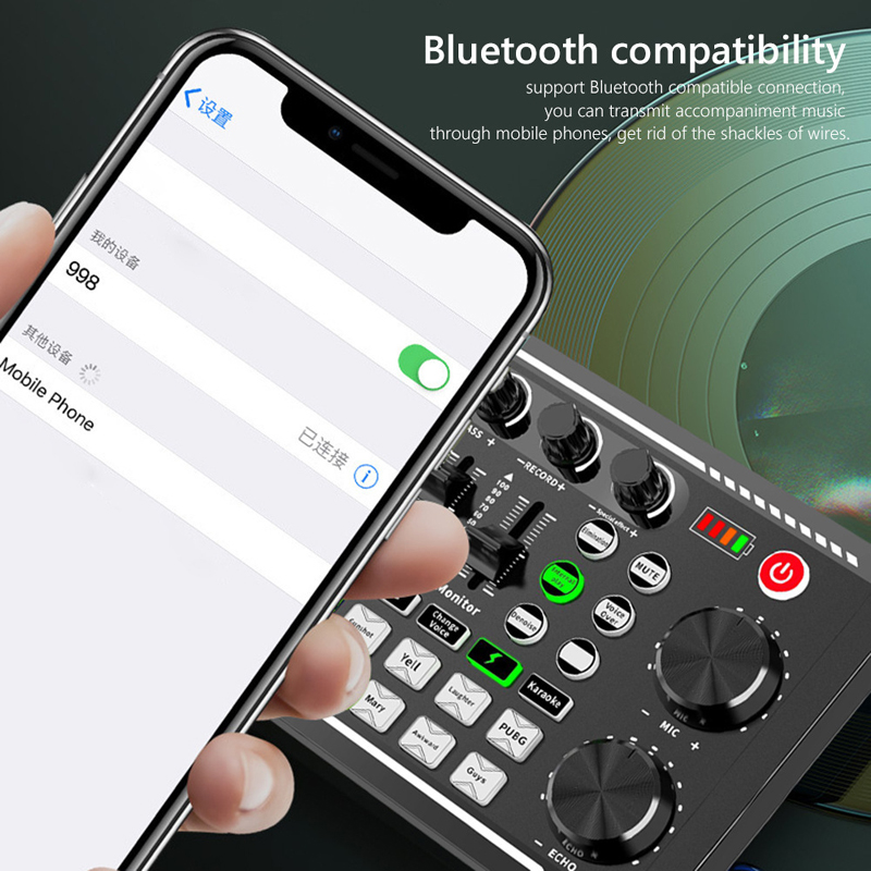 F998 بطاقة صوت حية بلوتوث ، خل - مراجعة Audio Music Tiktok وسعره