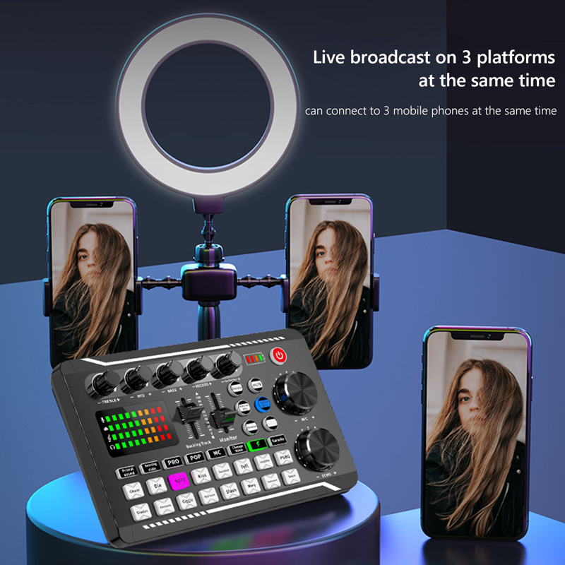 F998 بطاقة صوت حية بلوتوث ، خل - مراجعة Audio Music Tiktok وسعره