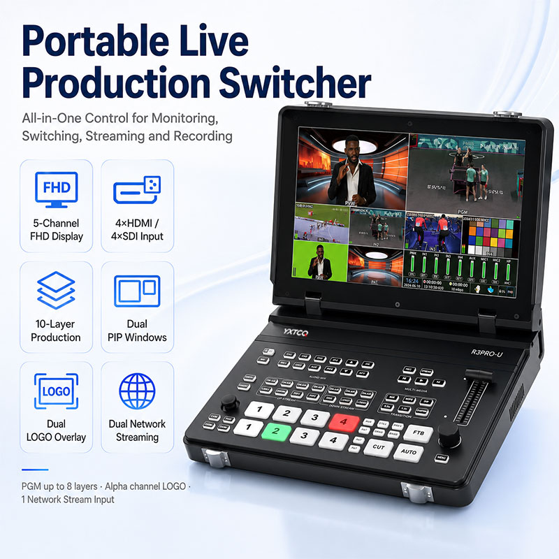 جهاز تحويل الفيديو المباشر YXT - مراجعة Audio Mixer 4 Channel وسعره