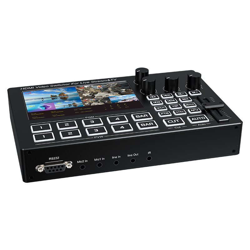 جهاز مزج وتحويل فيديو للبث الم - مراجعة Audio Mixer 4 Channel وسعره