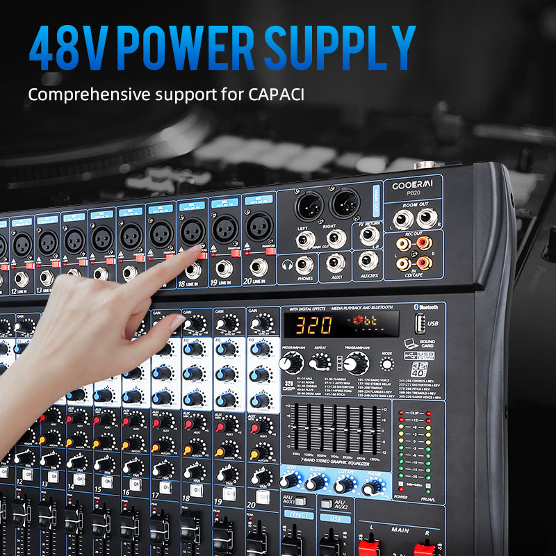 جهاز مزج صوتي احترافي من سلسلة - مراجعة Audio Mixer 4 Channel وسعره