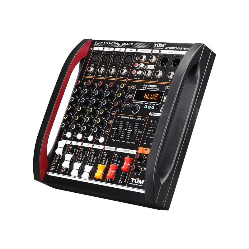 4 / 8-قناة خلاط DSP تأثير صدى  - مراجعة Audio Mixer 4 Channel وسعره