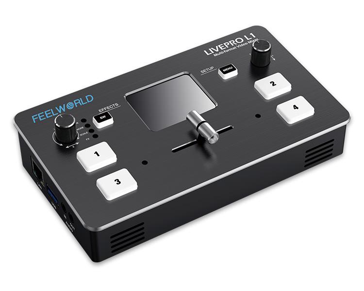 Feelworld LIVEPRO L1 4xHDMI مد - مراجعة Audio Mixer 4 Channel وسعره