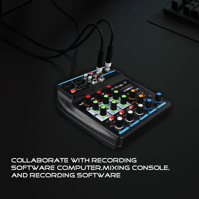 خلاط صوت USB صغير بـ 4 قنوات م - مراجعة Audio Mixer 4 Channel وسعره
