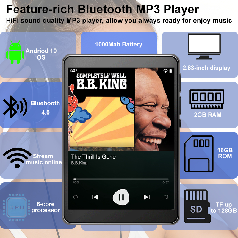 مشغل MP3 واي فاي بنظام أندرويد - مراجعة Audio Music Download Mp3 وسعره